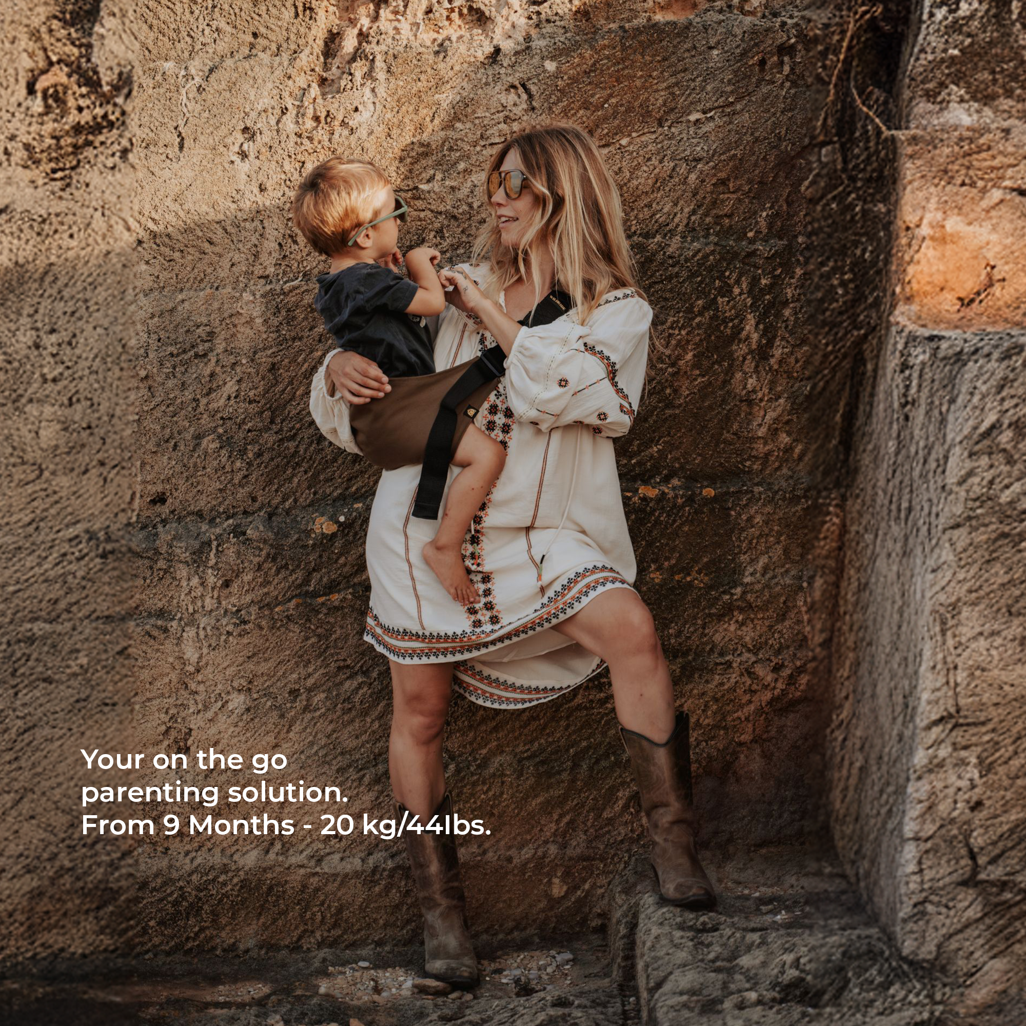 ergonomic baby carrier coffee shade