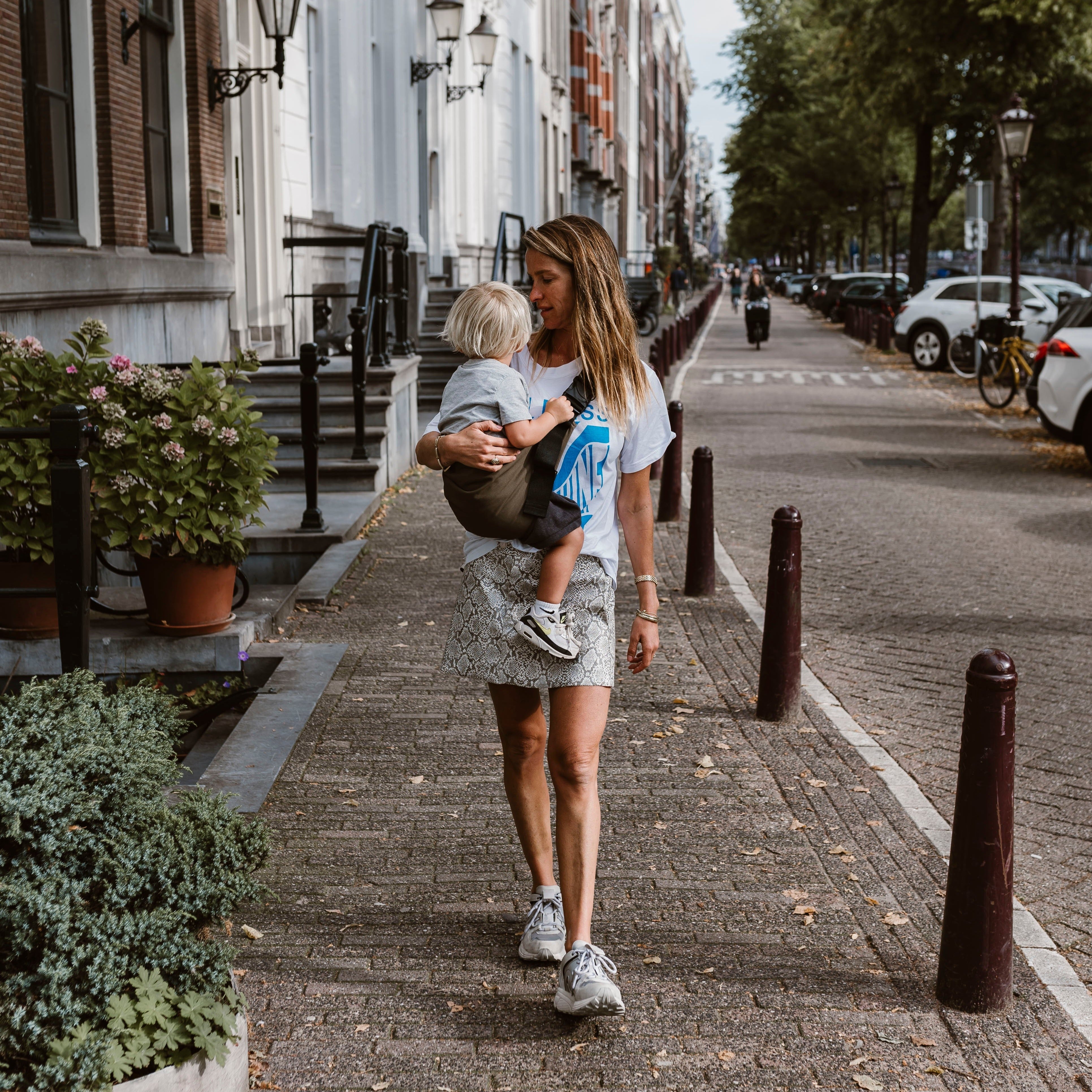 coffee color toddler carrier sling