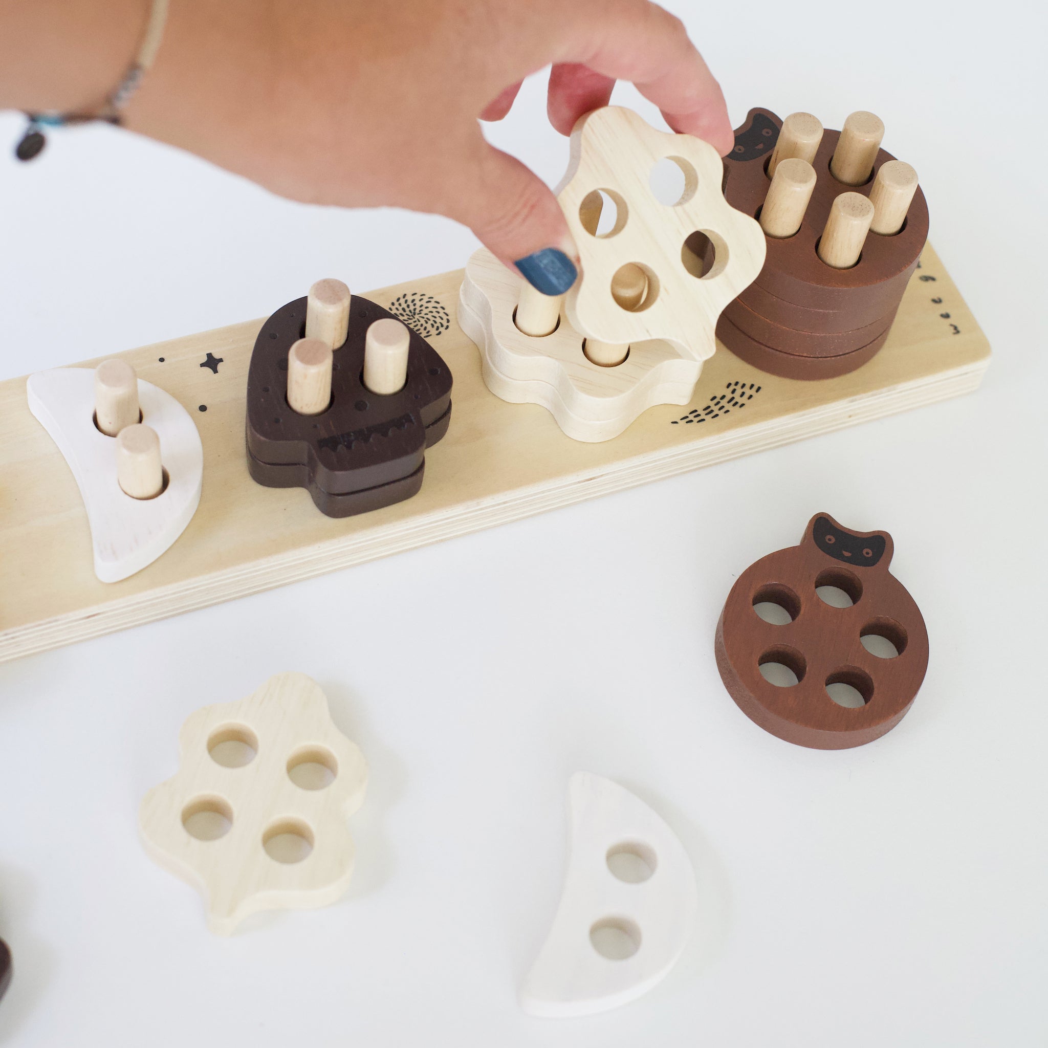 Count and Stack Toy | Wee Gallery - additional view