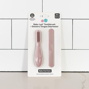 Baby-Led™ Toothbrush + Tongue Depressor | ezpz - additional view