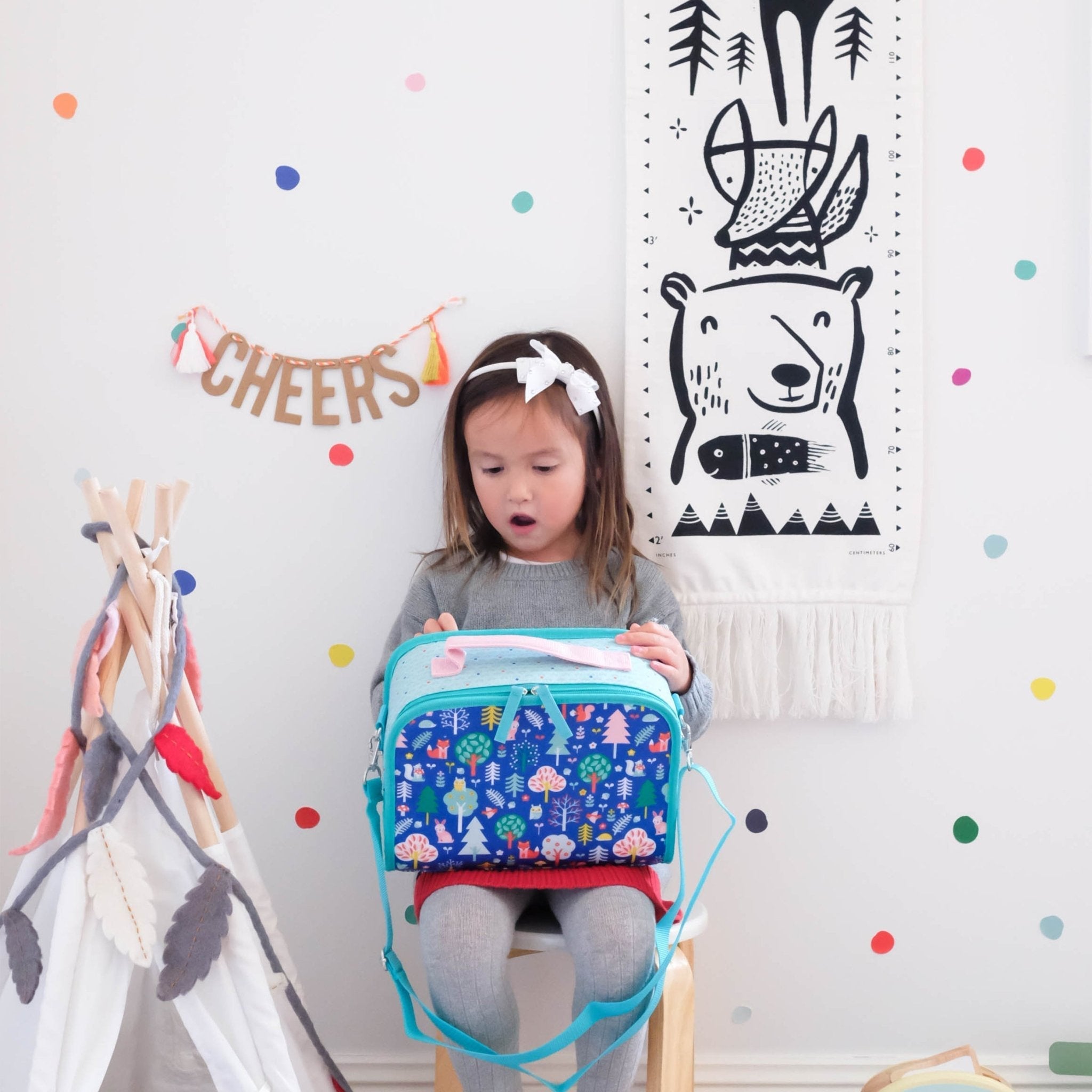 Canvas Growth Chart - Woodland | Wee Gallery - additional view
