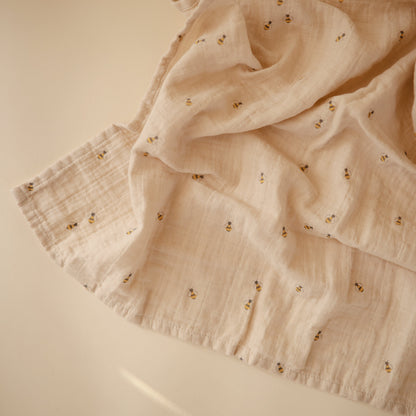 Organic Cotton Muslin Swaddle Blanket