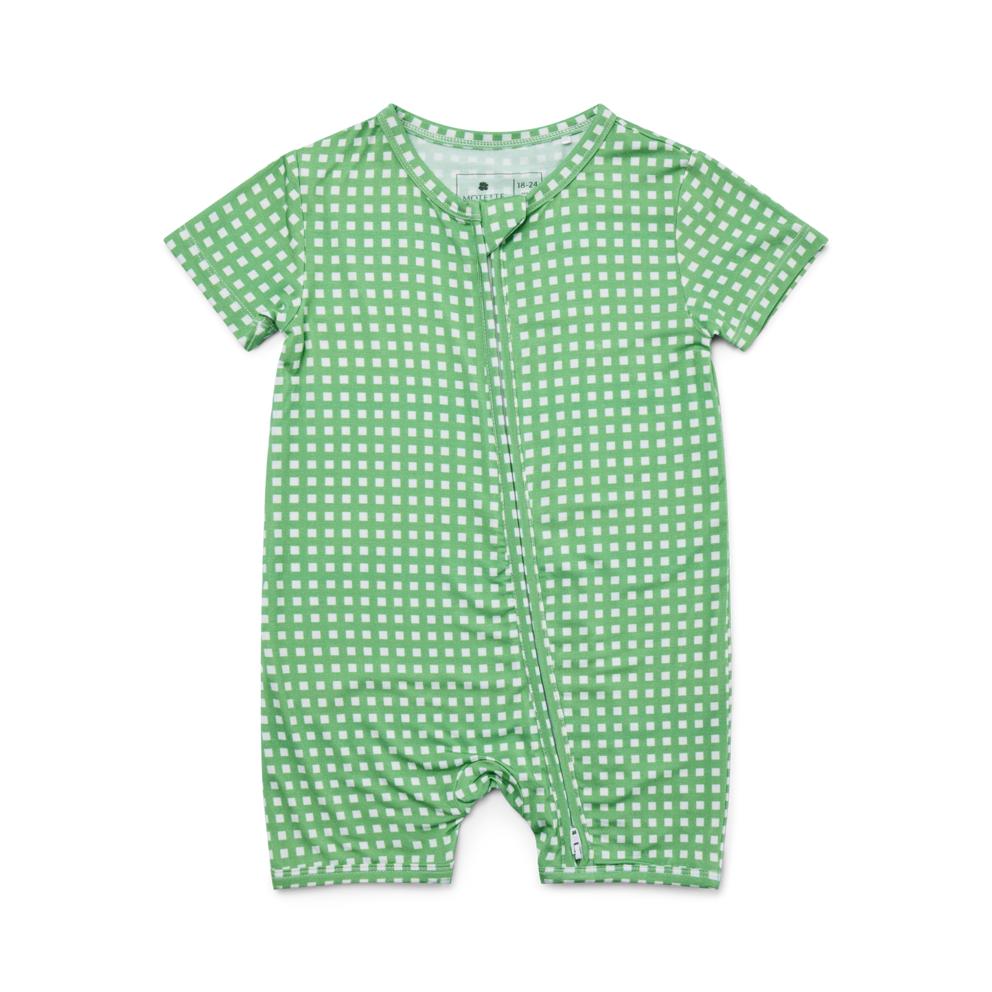 Garden Gingham Short Sleeve & Shorts Bamboo Sleeper