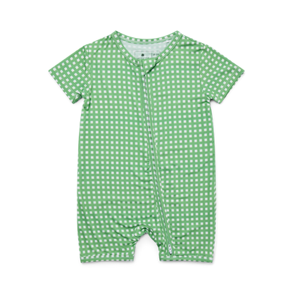 Garden Gingham Short Sleeve & Shorts Bamboo Sleeper