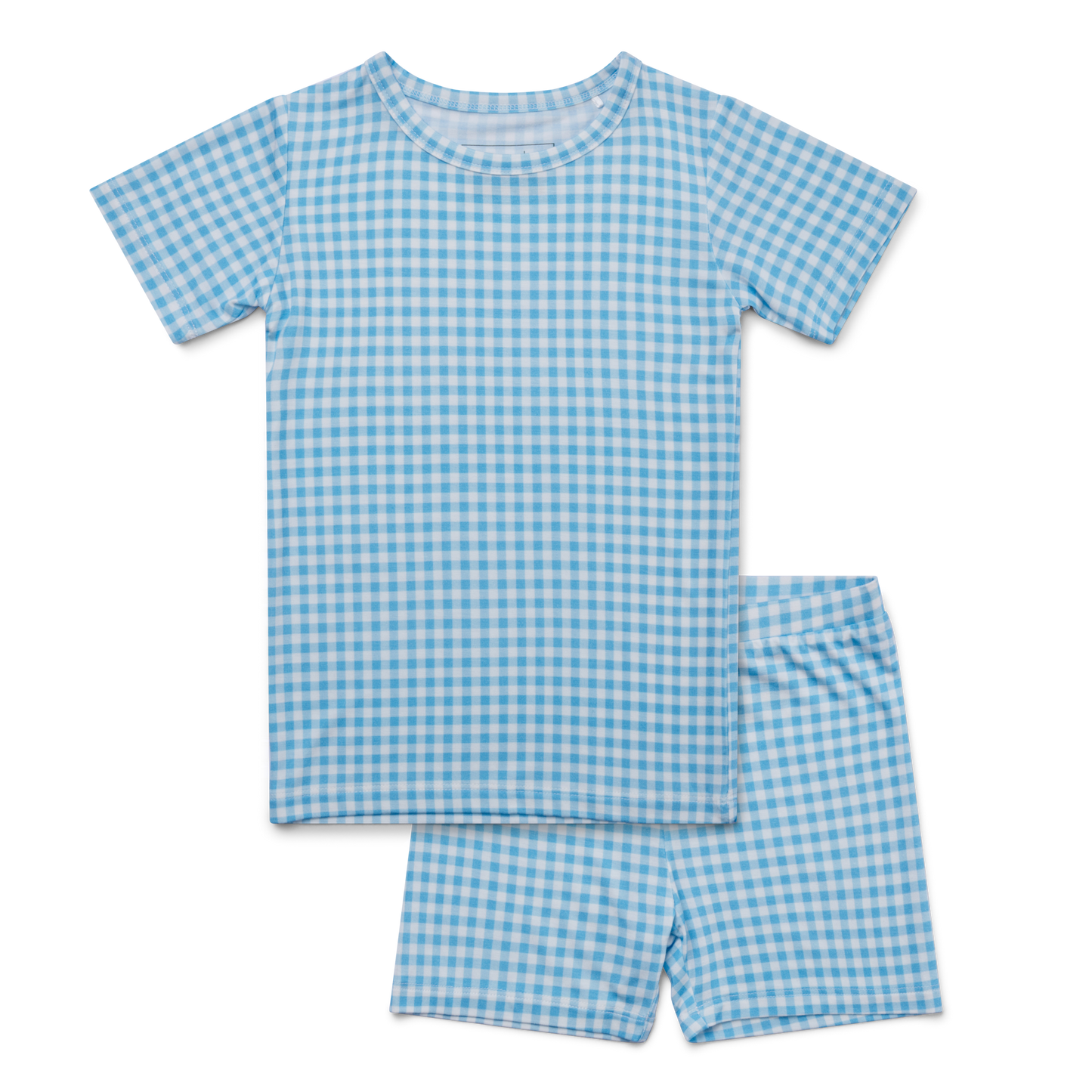 Harbor Gingham Short Sleeve & Shorts Bamboo Toddler Pajama Set
