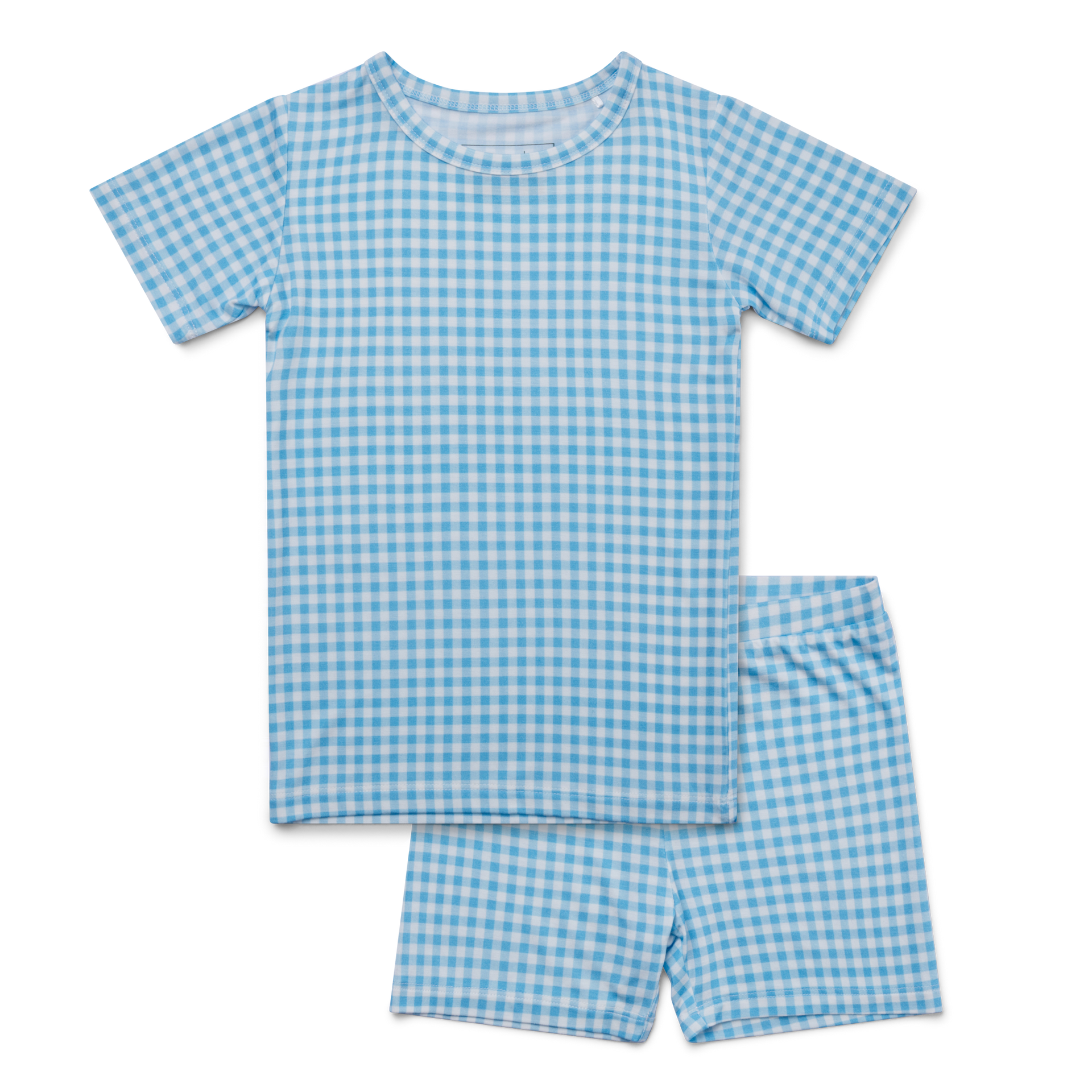 Harbor Gingham Short Sleeve & Shorts Bamboo Toddler Pajama Set