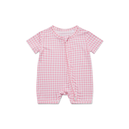 Sugar Gingham Short Sleeve & Shorts Bamboo Sleeper