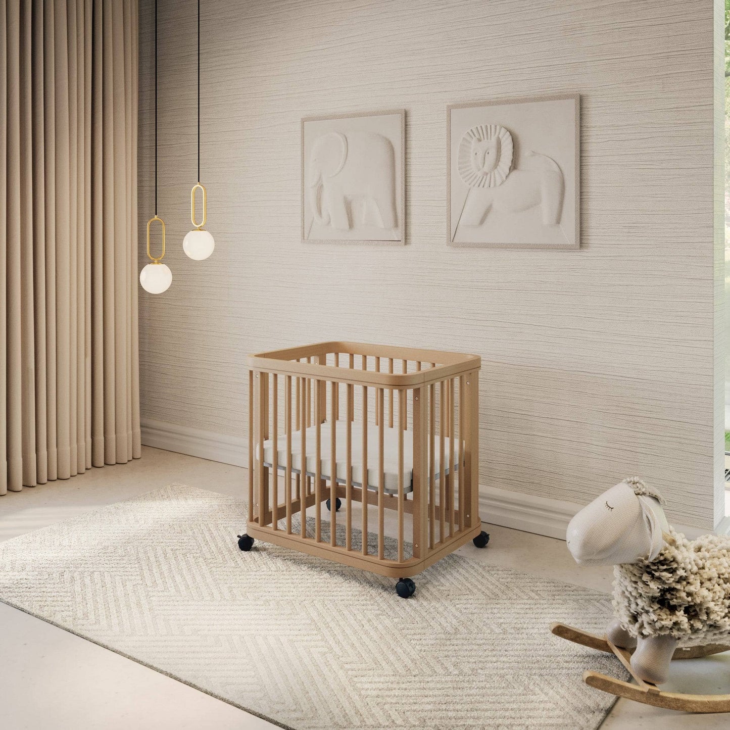 The Milan 3-in-1 Convertible Crib - Nurture&