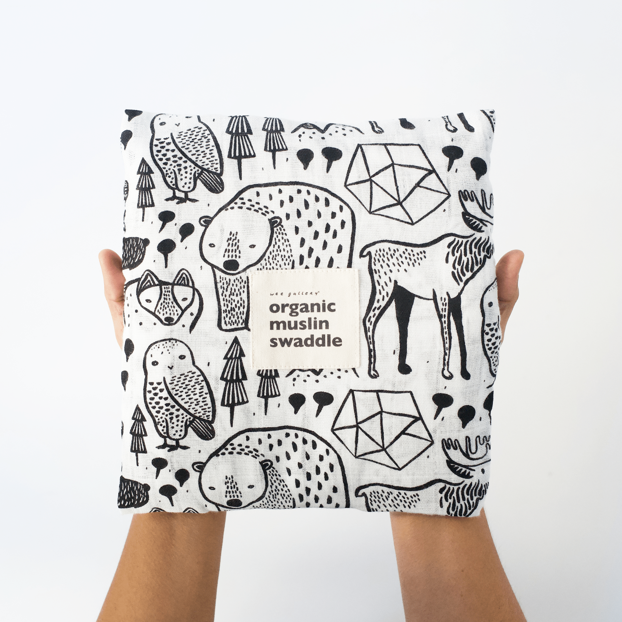 Organic Muslin Swaddle - Nordic | Wee Gallery - additional view