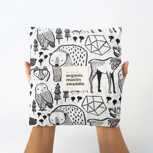 Organic Muslin Swaddle - Nordic | Wee Gallery - additional view