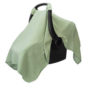 Baby Car Seat Cover in Sage | Comfy Cubs