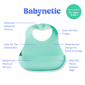 Magnetic Bib - Kiwi Bliss | Babynetic - additional view