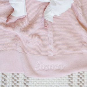 HEIRLOOM COTTON KNIT RECEIVING BLANKETS | Saranoni - additional view