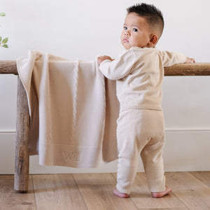 HEIRLOOM COTTON KNIT RECEIVING BLANKETS | Saranoni - additional view