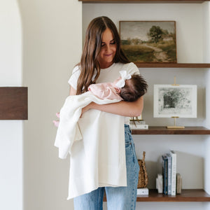 HEIRLOOM COTTON KNIT RECEIVING BLANKETS | Saranoni - additional view