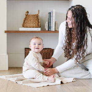 HEIRLOOM COTTON KNIT RECEIVING BLANKETS | Saranoni - additional view