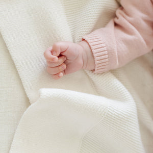 HEIRLOOM COTTON KNIT RECEIVING BLANKETS | Saranoni - additional view