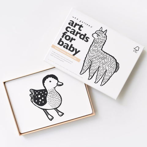Wee Gallery Art Cards for Baby - Baby Animals Collection