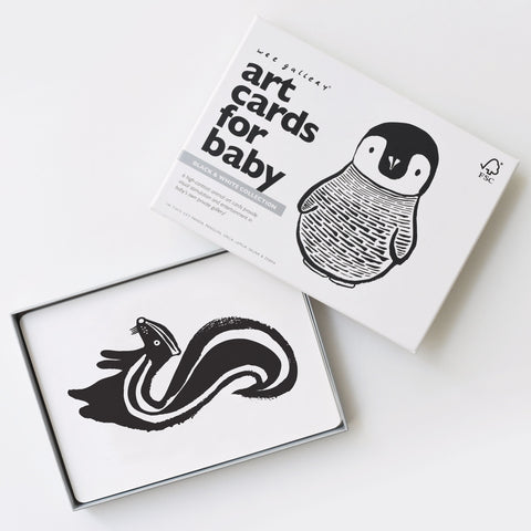 Wee Gallery Art Cards for Baby - Black and White Collection