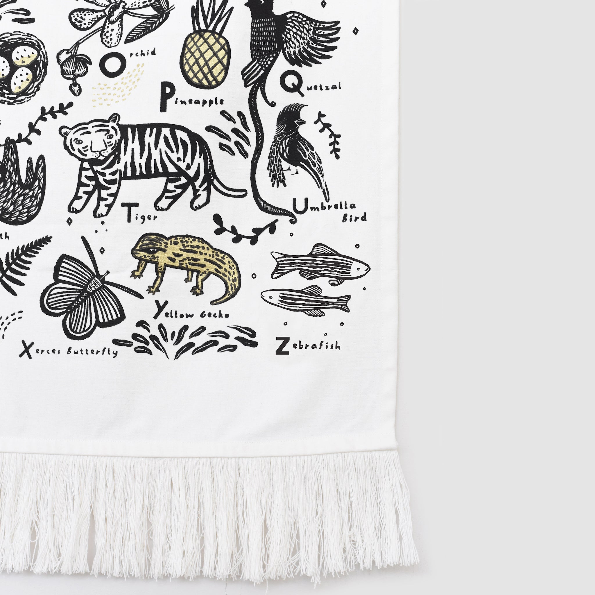 Jungle Alphabet Tapestry | Wee Gallery - additional view