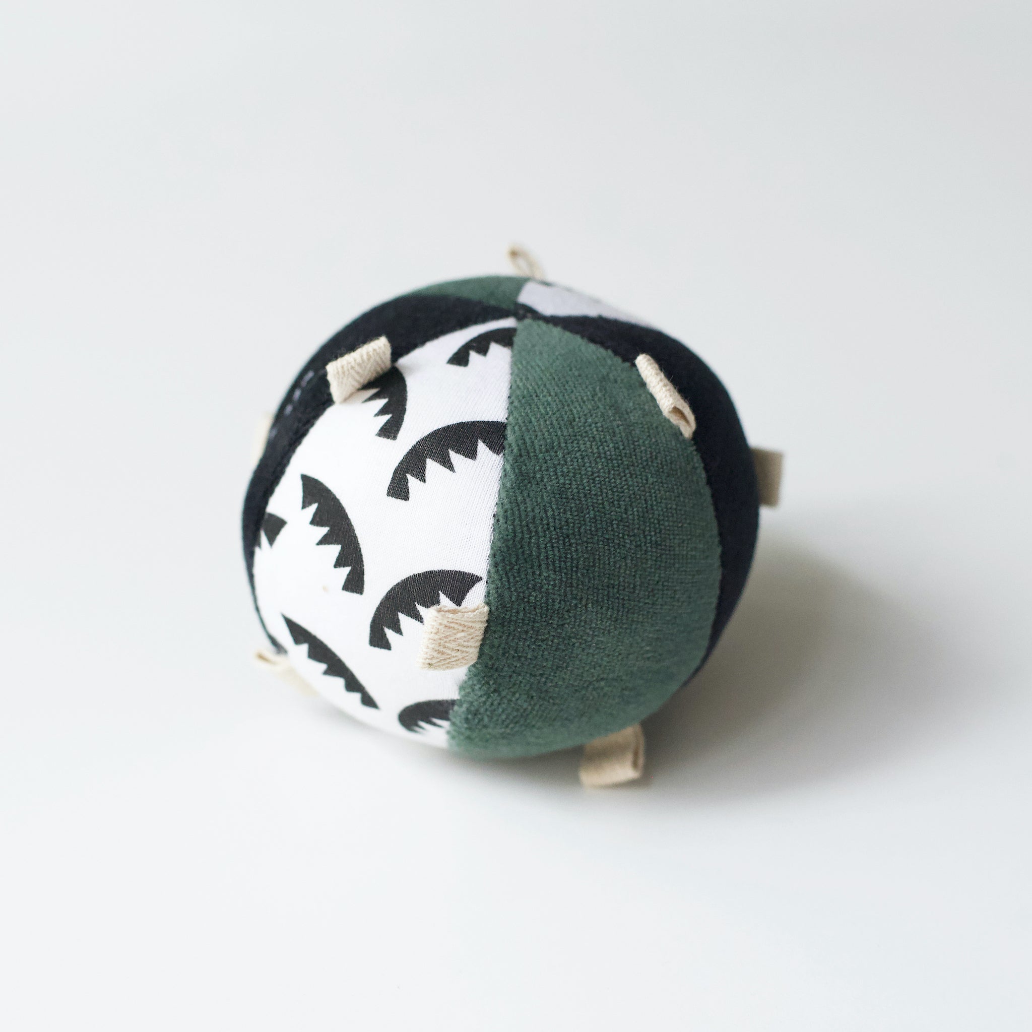 Jungle Leaves Clutch and Taggy Ball Bundle | Wee Gallery - additional view