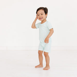 Bluegrass Picnic Short Sleeve & Shorts Bamboo Toddler Pajama Set | Motette