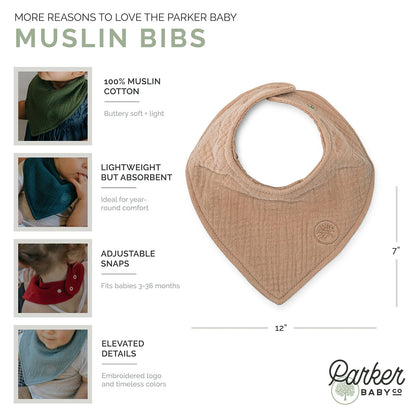 Estes Muslin Bandana Bibs Set (4-Pack)