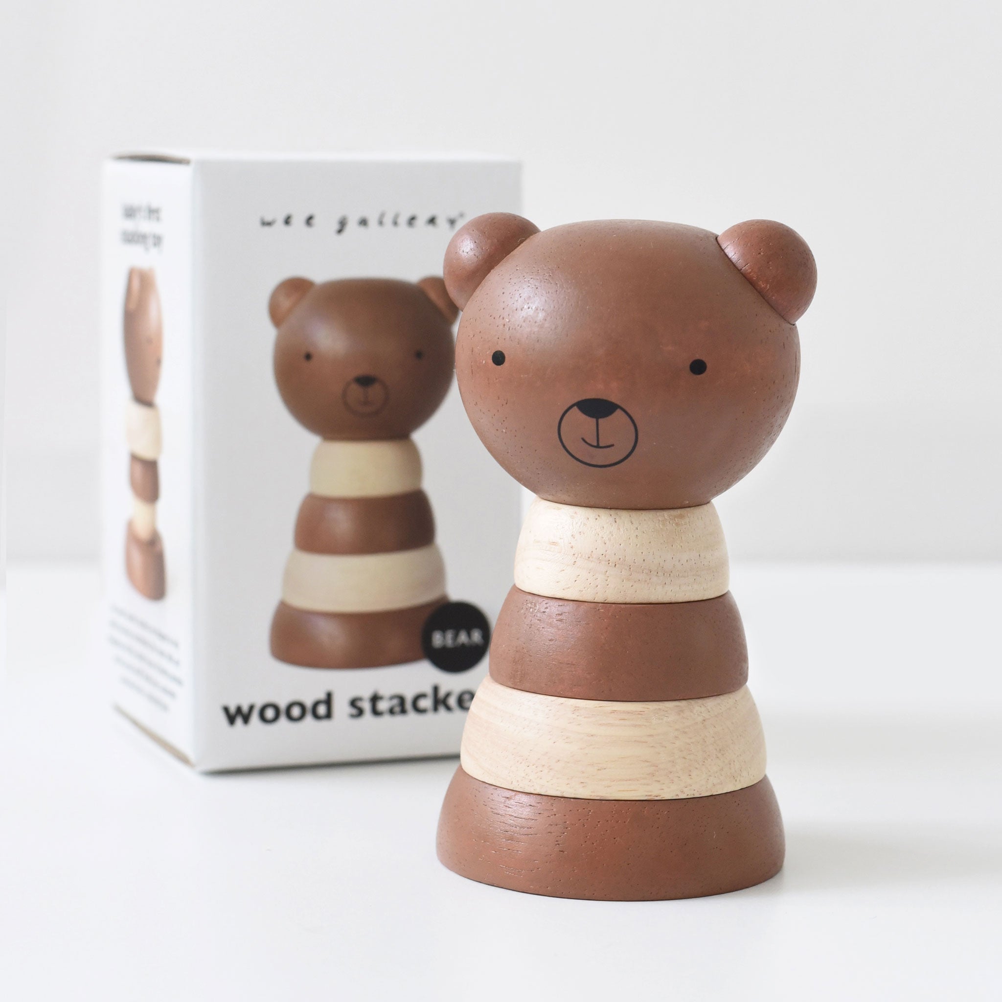 Wood Stacker - Bear | Wee Gallery - additional view