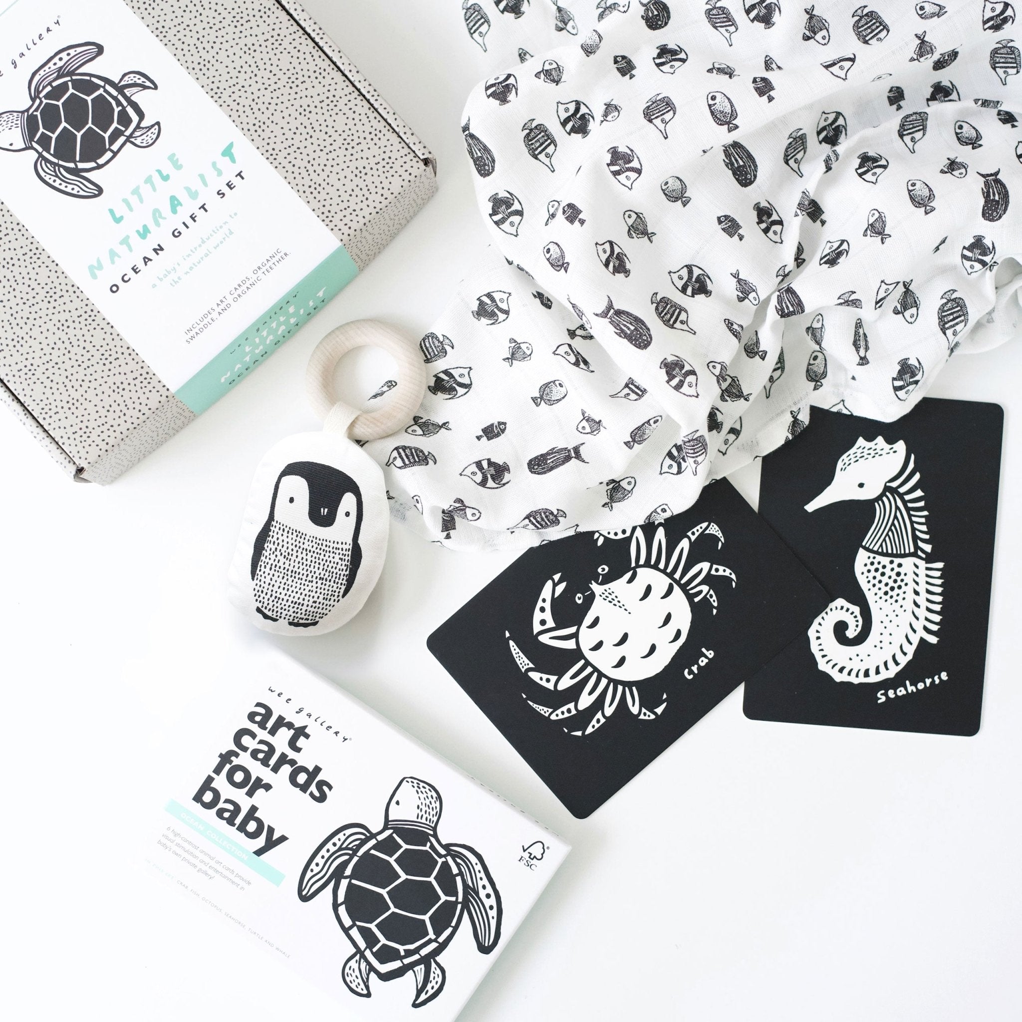 Newborn Baby Gift Set - Ocean | Wee Gallery - additional view