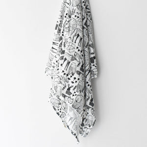 Organic Muslin Swaddle - Nordic | Wee Gallery - additional view