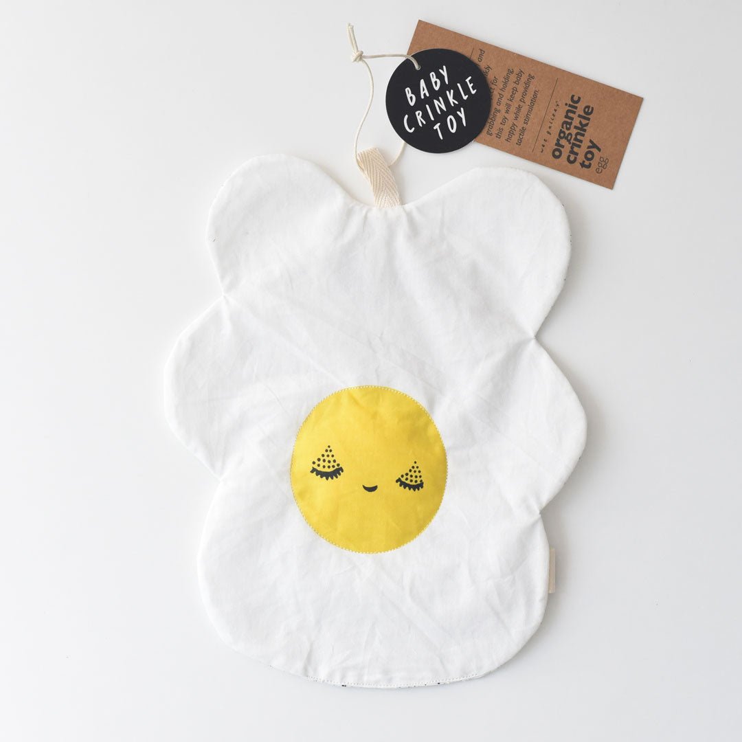 Organic Crinkle Toy - Egg | Wee Gallery - additional view