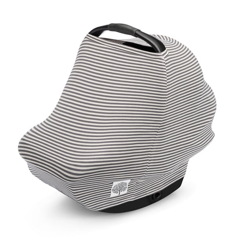 Parker Baby Co. Multi-use Cover, Pewter Stripe