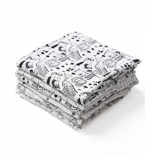 Organic Muslin Swaddle - Stars | Wee Gallery - additional view