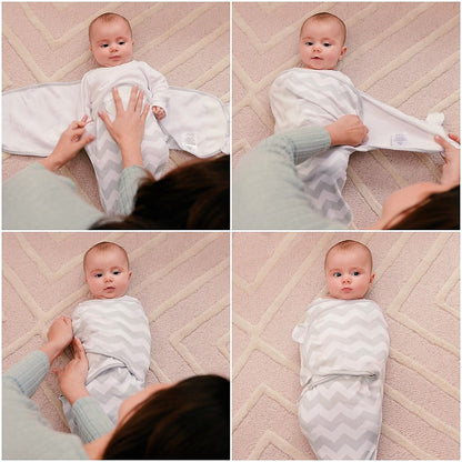Easy Swaddle Blankets - Grey, Pack of 3