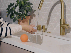 Your (Un)Ordinary Bath Toy - b is for ball® - Strawberry Matcha | Biggest Little - additional view