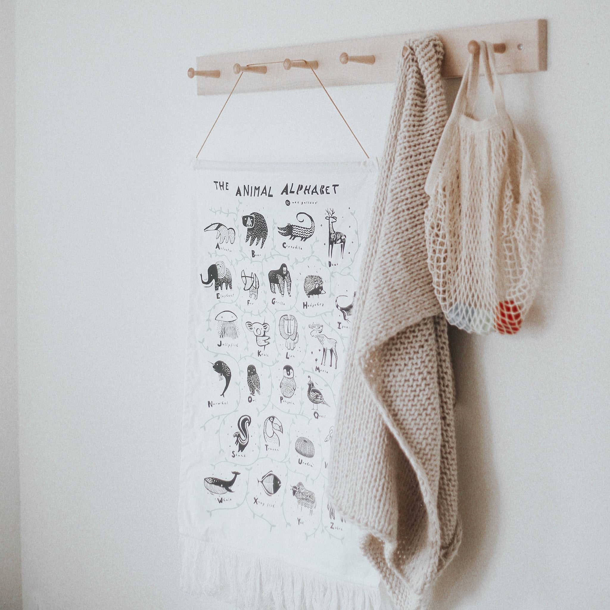 Animal Alphabet Tapestry | Wee Gallery - additional view