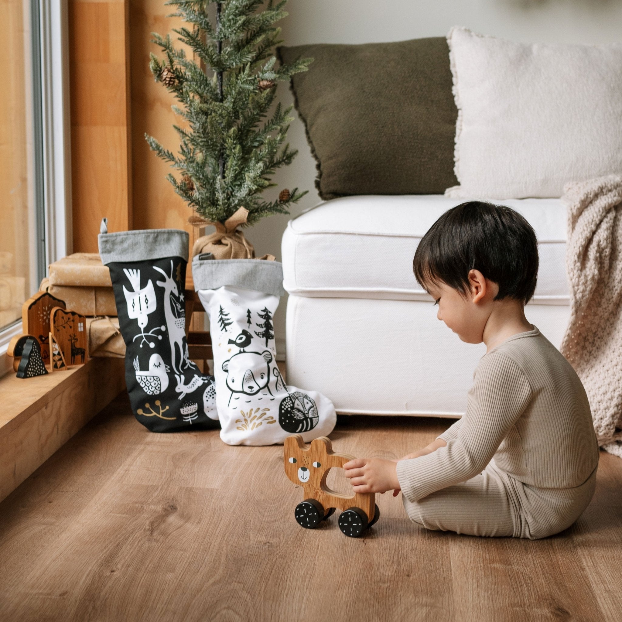 Bear Push Toy | Wee Gallery - additional view