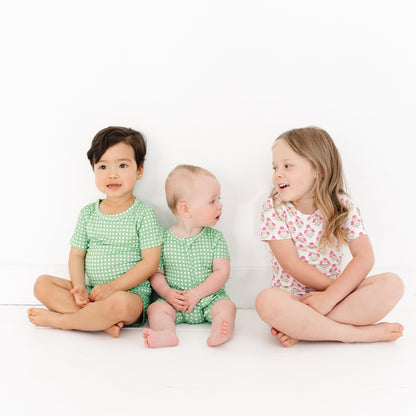 Garden Gingham Short Sleeve & Shorts Bamboo Toddler Pajama Set