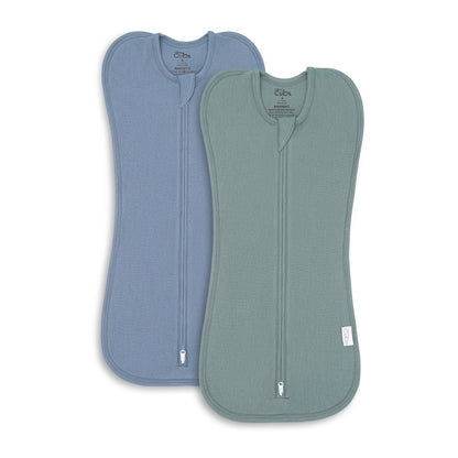 Easy Zipper Swaddle Blankets  - Nomadic Blue, Azul