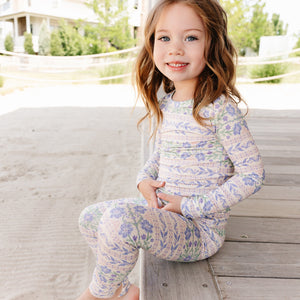 Spring Cascade Bamboo Toddler Pajama Set | Motette