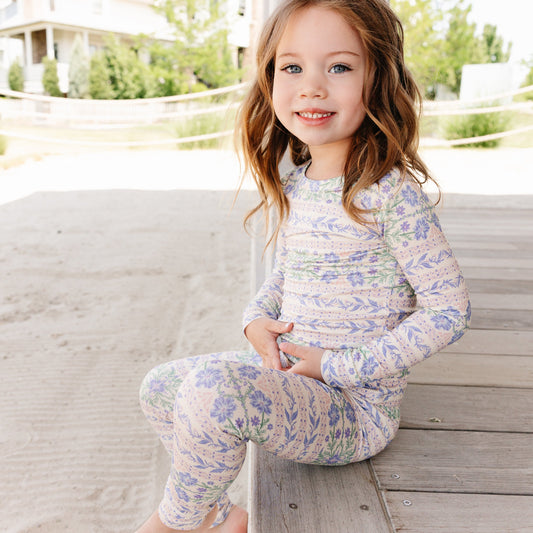 Spring Cascade Bamboo Toddler Pajama Set