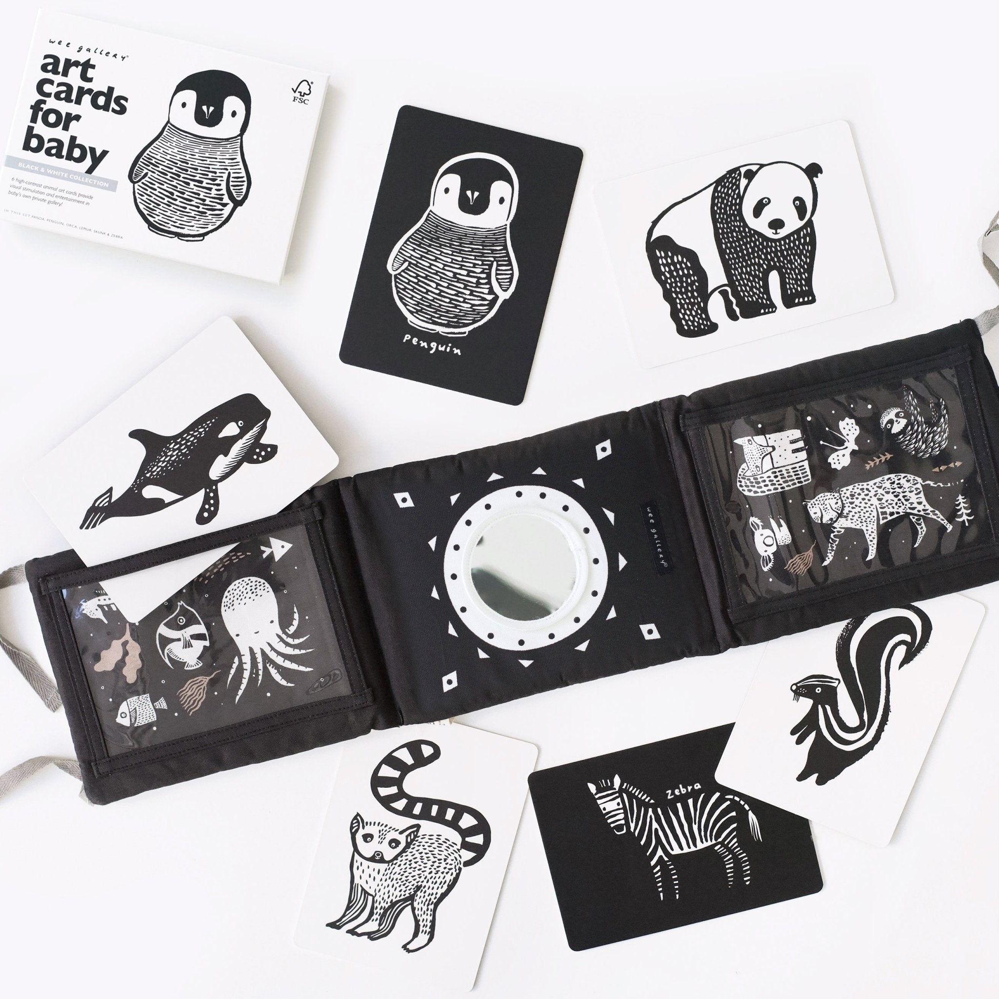 Baby Tummy Time Gallery with Mirror Gift Set | Wee Gallery - additional view