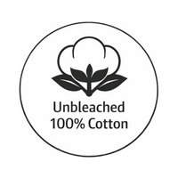 unbleached 100% cotton
