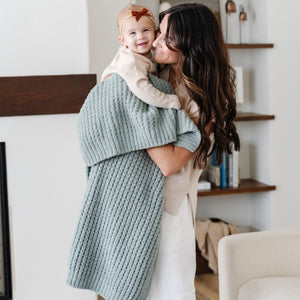 WAFFLE KNIT RECEIVING BLANKETS | Saranoni - additional view