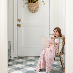 WAFFLE KNIT TODDLER BLANKETS | Saranoni - additional view
