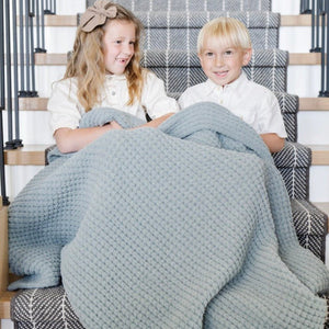 WAFFLE KNIT TODDLER BLANKETS | Saranoni - additional view