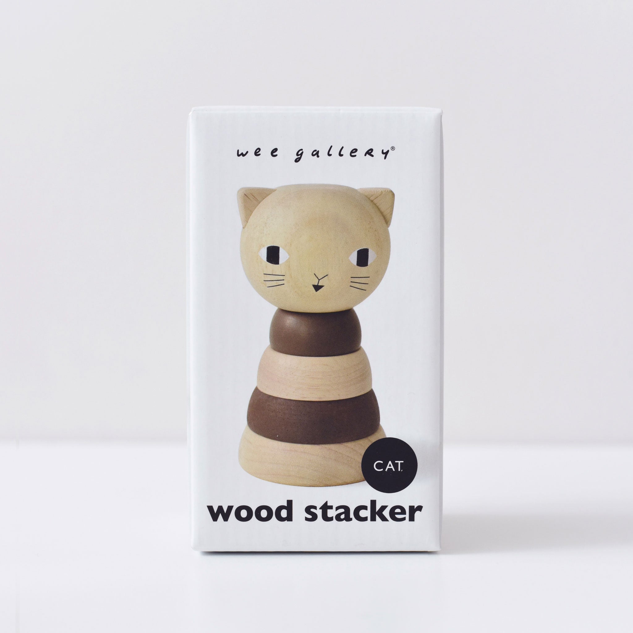 Wood Stacker - Cat | Wee Gallery - additional view