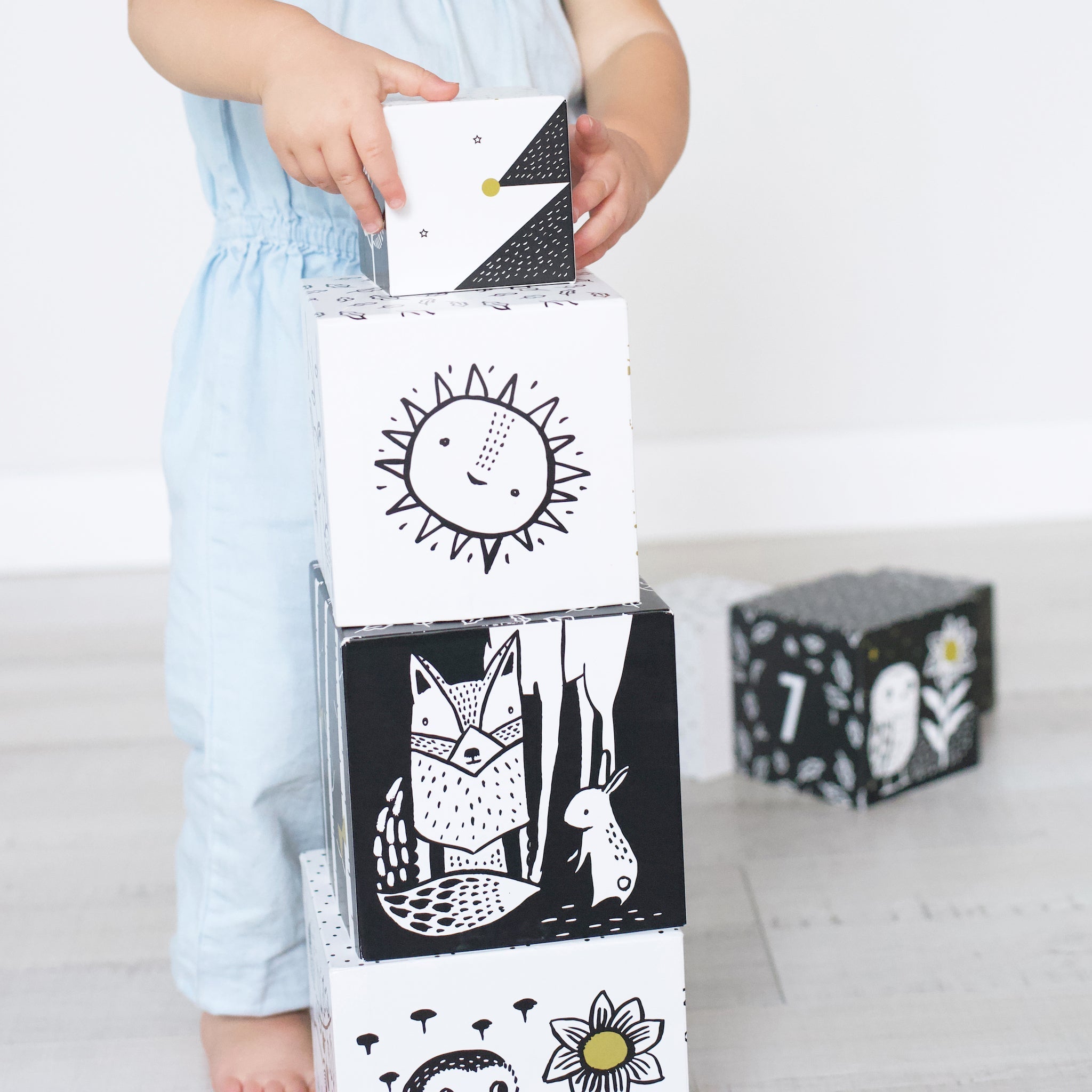 Nesting Blocks - Woodland Numbers | Wee Gallery - additional view