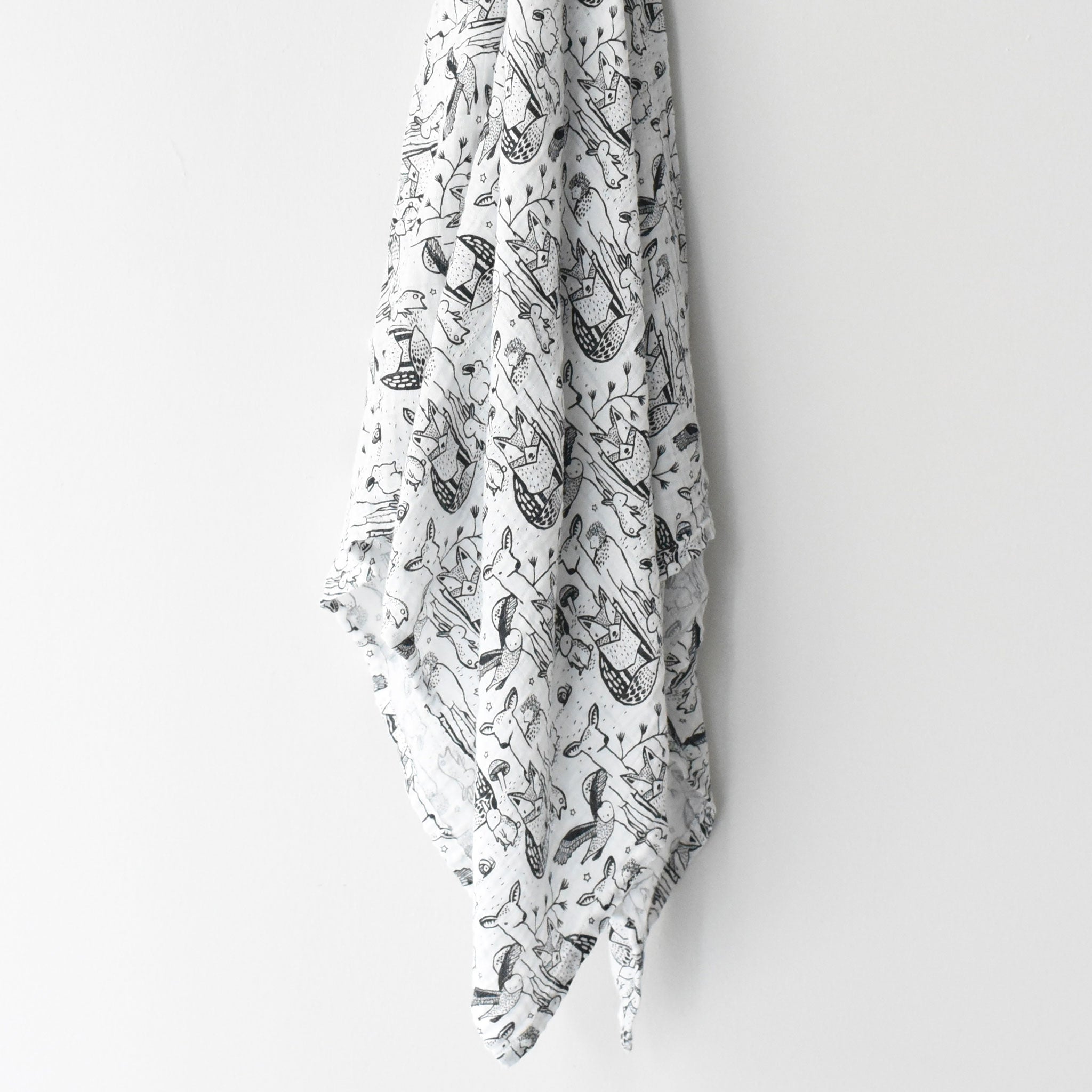 Organic Muslin Swaddle - Forest | Wee Gallery - additional view