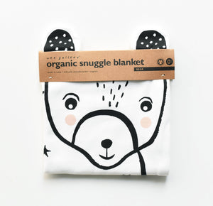 Organic Snuggle Blanket - Bear | Wee Gallery - additional view